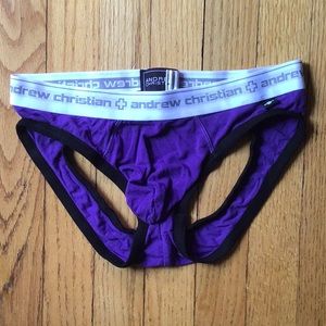 Used AC air jock briefs purple